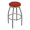 Holland Bar Stool Co 30" Swivel Bar Stool, Nickel Finish, Graph Poppy Seat 80230AN021 - alternate 1